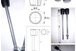 Ручка с наконечником (капля) М6, М8, М10 (пластик) для промышленного оборудования и станков- промышленная фурнитура 